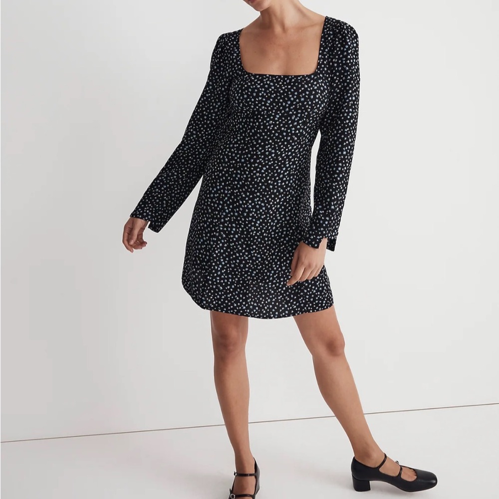 Madewell long sleeve floral dress